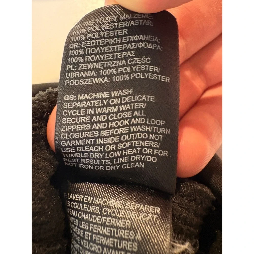 The North Face Canyonwall Vest Mens Large Black WindWall Softshell Fleece Lining